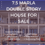 7.5 marla double story house for sale