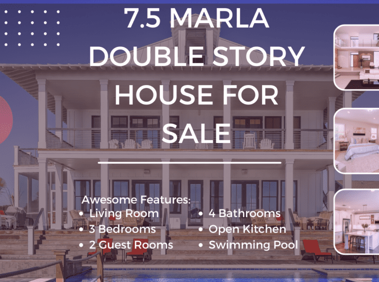 7.5 marla double story house for sale