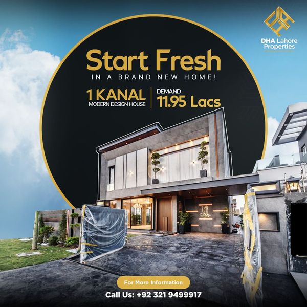 01 KANAL BRAND NEW HOUSE FOR SALE IN DHA LAHORE 1