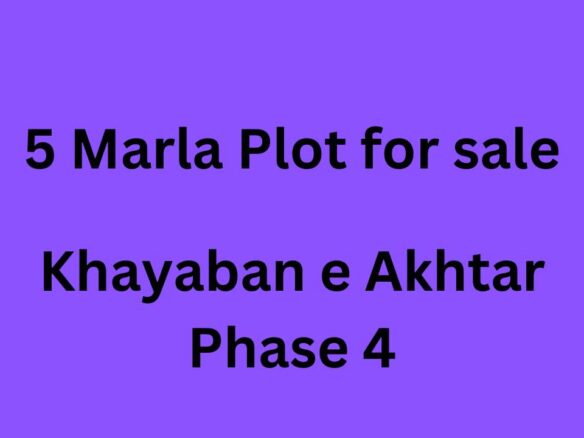5 Marla Plot for sale