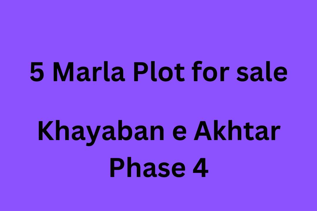 5 Marla Plot for sale