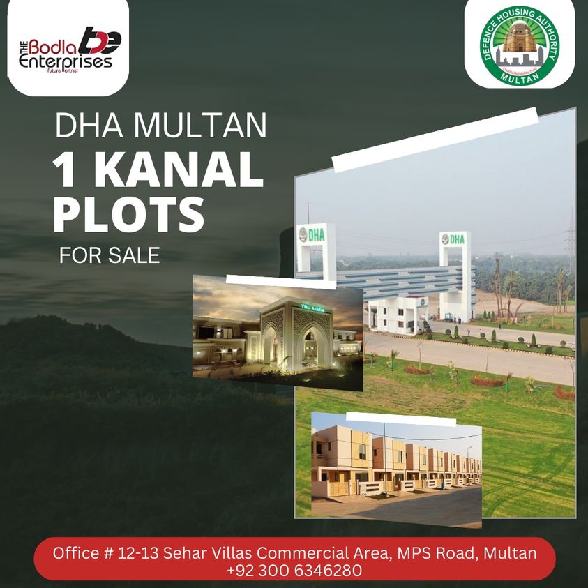 1 Kanal Residential Plot For Sale DHA Multan