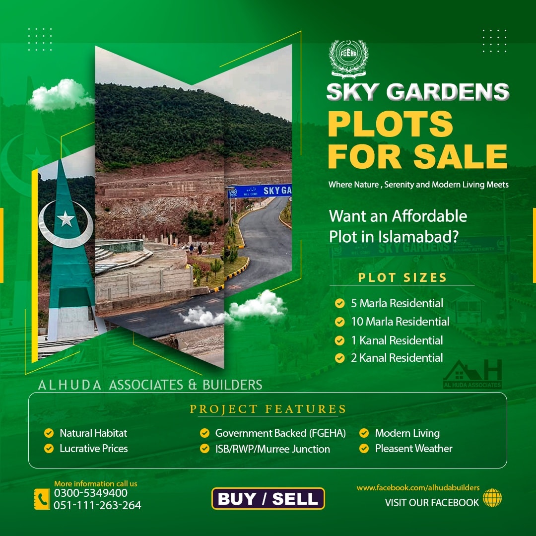 1 Kanal Residential Plot For Sale Sky Gardens Islamabad