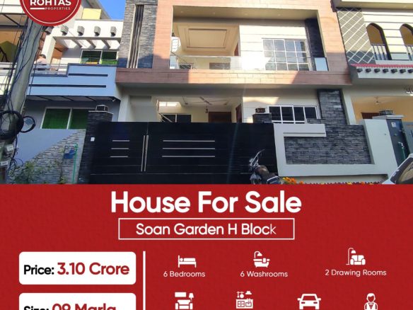 9 Marla Double Story House For Sale Soan Garden Islamabad