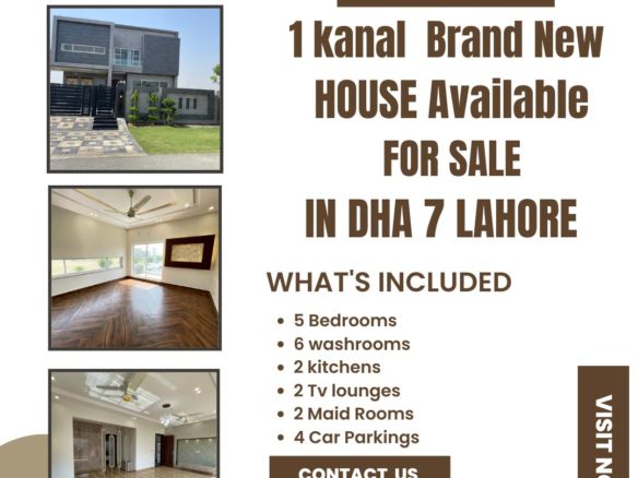 1 Kanal Double Storey House For Sale DHA Phase 7, Lahore