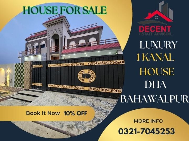 1 Kanal Double Storey House For Sale In DHA Bahawalpur