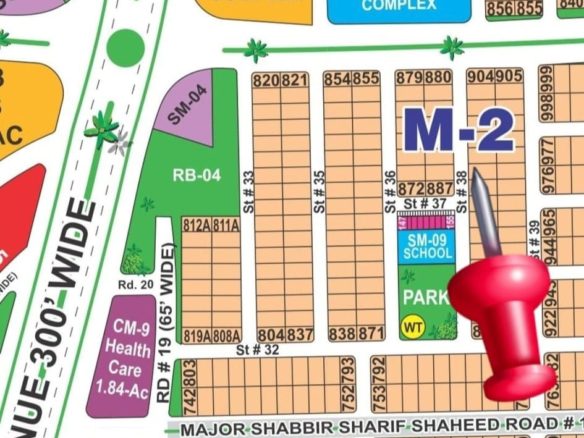 1 Kanal Residential Plot For Sale DHA Multan