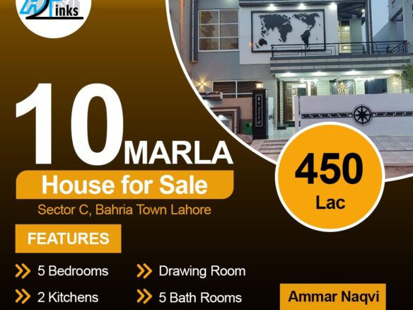 10 Marla Double Storey House For Sale Bahira Town Lahore