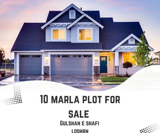 10 Marla Residential Plot For Sale Gulshan E Shafi Lodhran