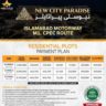10 Marla Residential Plot For Sale Paradise City Wah cantt
