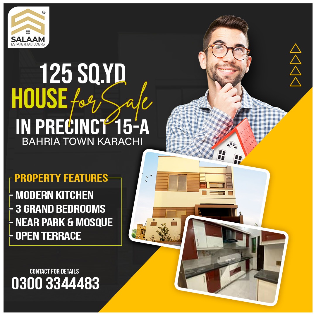 125sqyd House For Sale Bahria Town Karachi