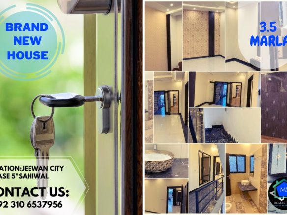 3.5 Marla Double Story House For Sale In Jeewan City Sahiwal