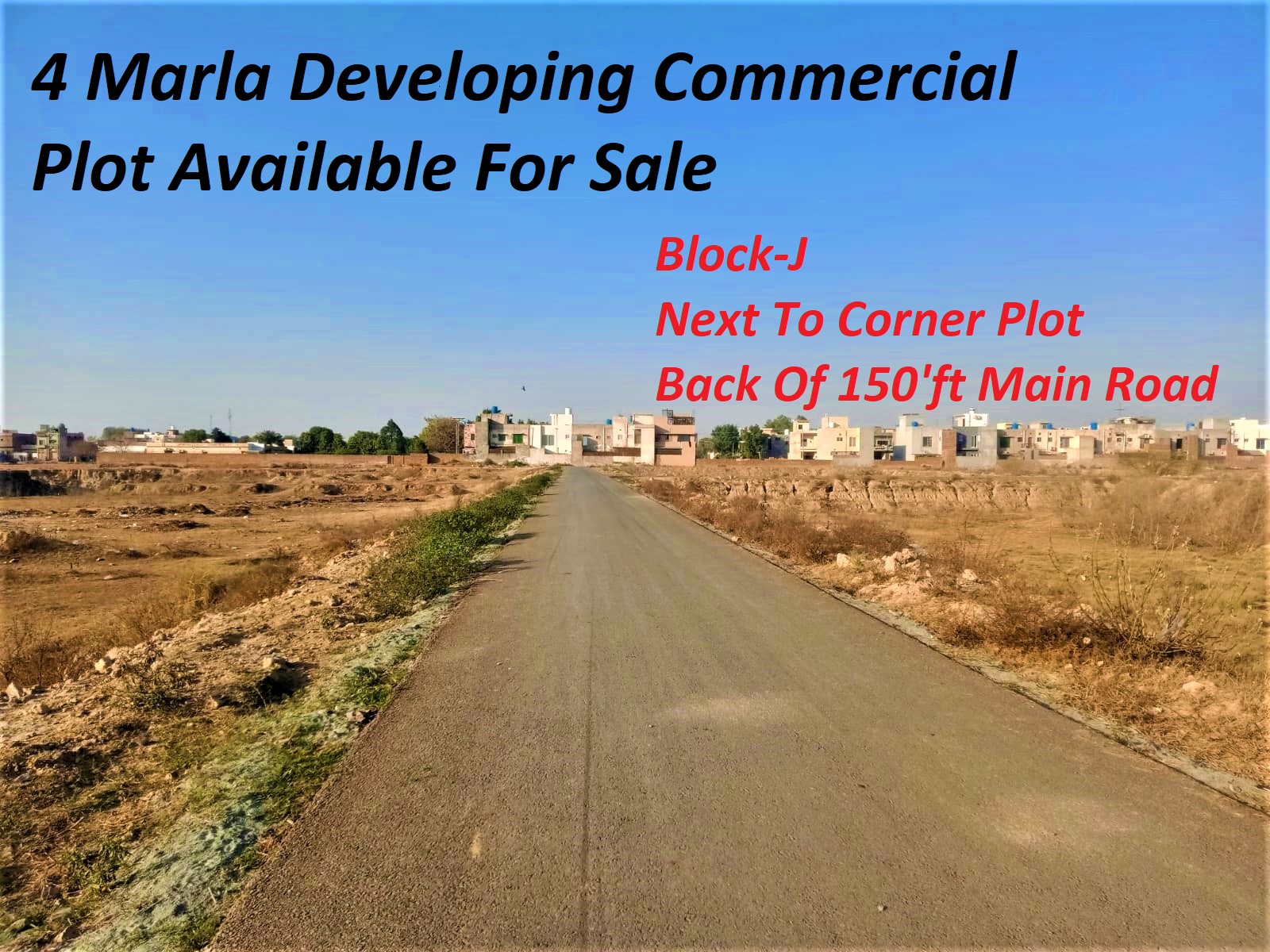 4 MARLA COMMERCIAL PLOT For Sale STATE LIFE HOUSING Lahore