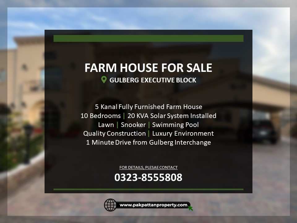 5 Kanal Luxury Designer House For Sale Islamabad