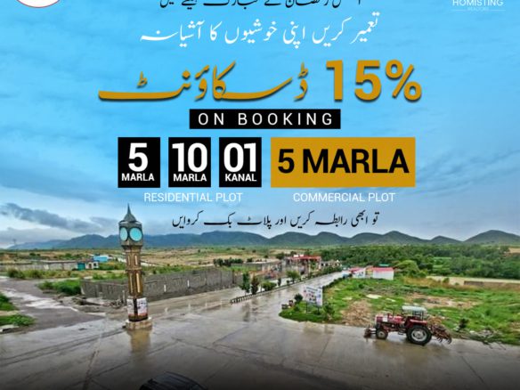 5 Marla Commercial Plot For Sale Khyber City Wahcantt