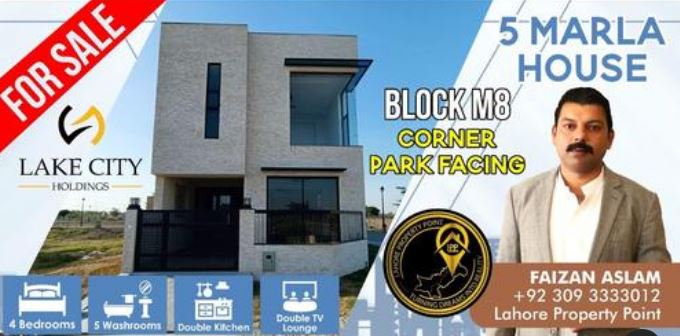 5 Marla Luxuries House For Sale Block M-8 Lake City Lahore