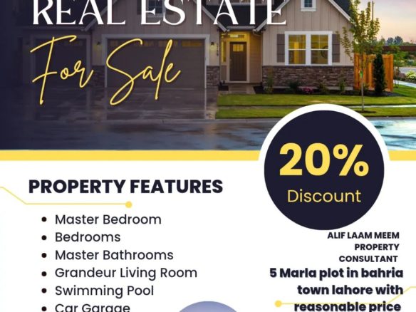 5 Marla Residential Plot For Sale Bahria Town Lahore