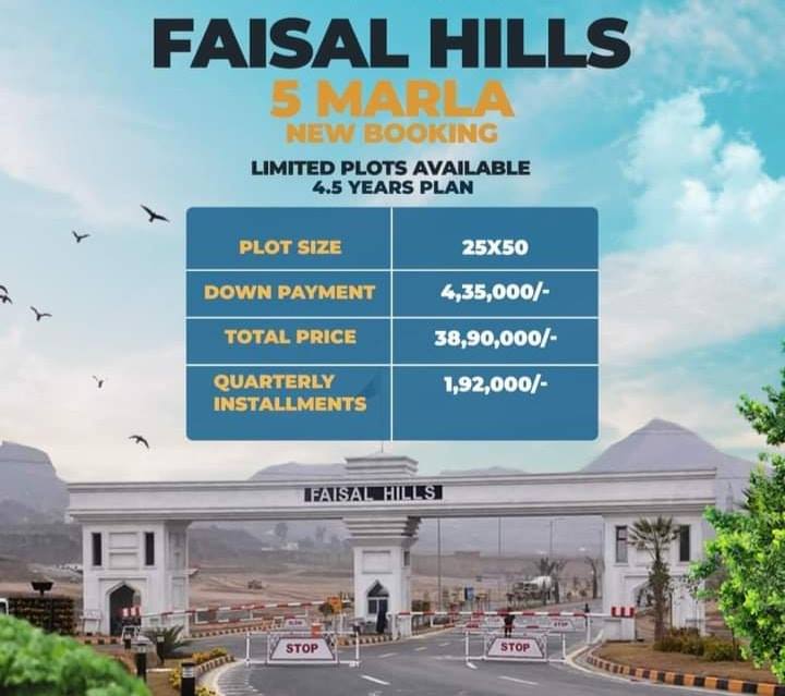 5 Marla Residential Plot For Sale Faisal Hills Islamabad