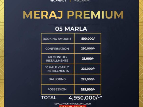 5 Marla Residential Plot For Sale In Meraj Housing Sialkot