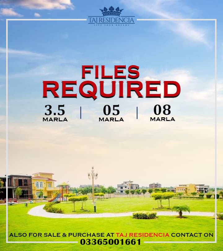 5 Marla Residential Plot For Sale Taj Residencia Islamabad