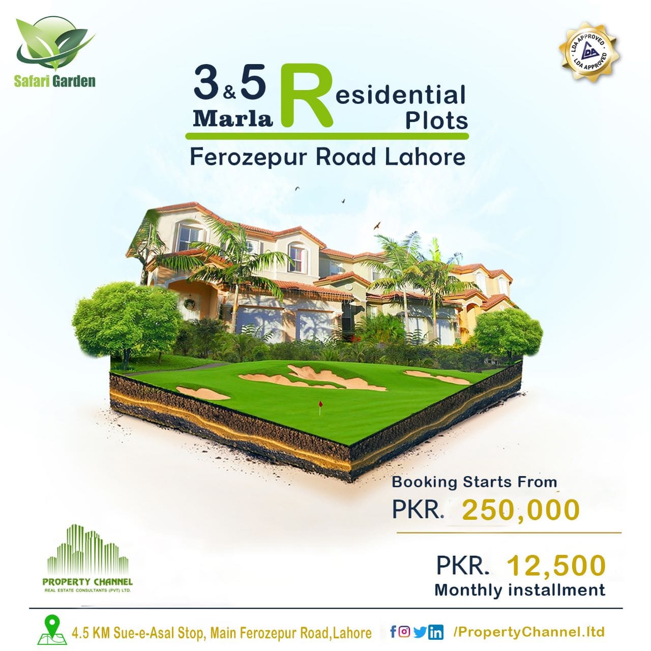 5 Marla Residential Plot For Sale in Jinnah Block Lahore