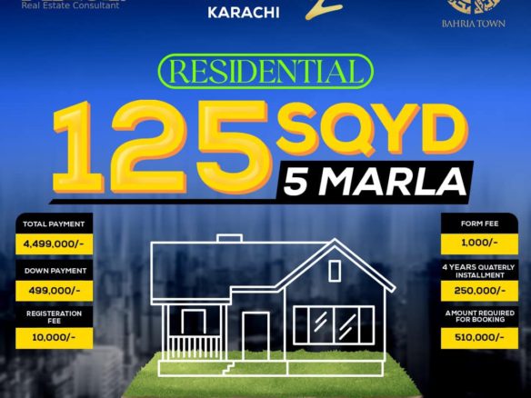 5 Marla Residential Plot For Sale Bahria Town 2 Karachi