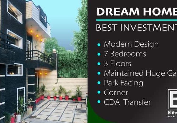 600 Syds Luxurious House For sale CDA Islamabad