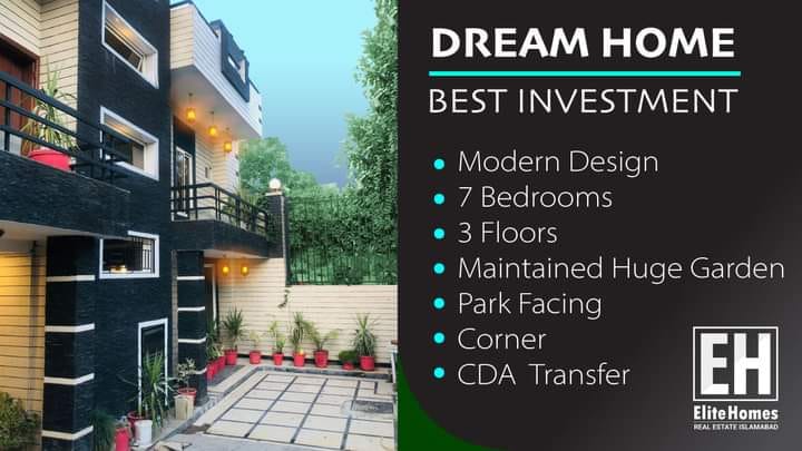600 Syds Luxurious House For sale CDA Islamabad