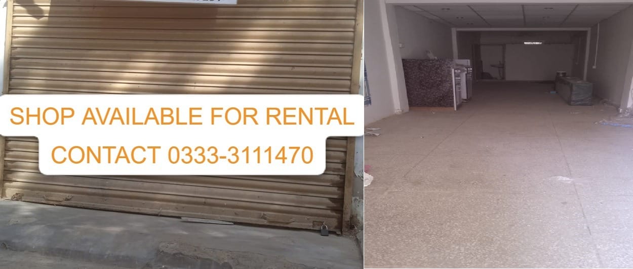 720 Sqft Shop For Rent Soldier Bazar Karachi