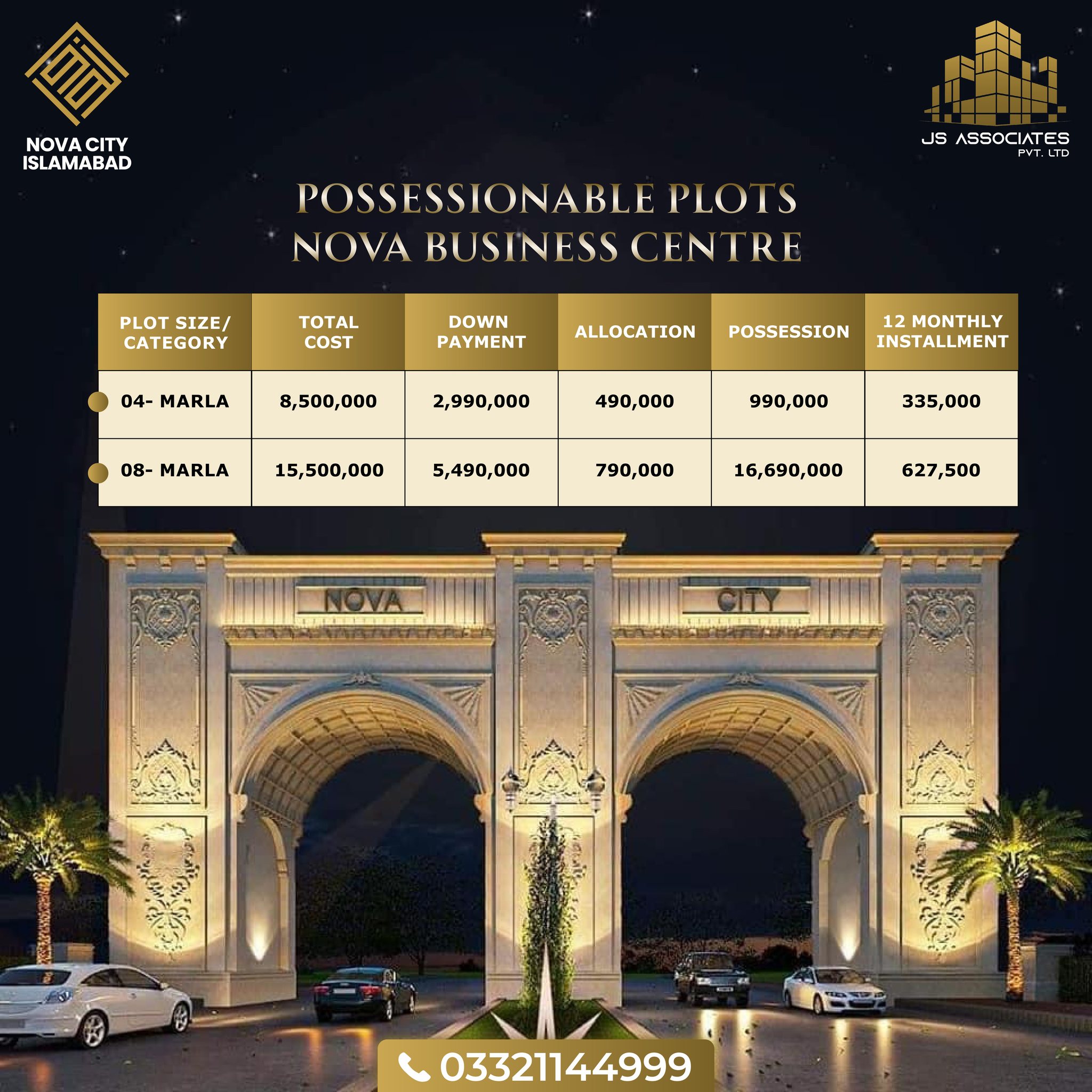 8 Marla Residential Plot For Sale Nova City Islamabad