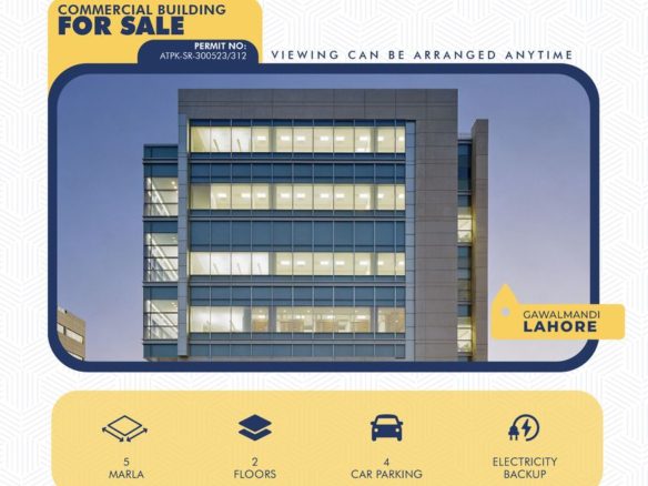 5 Marla Commercial building For Sale Gawalmandi, Lahore.