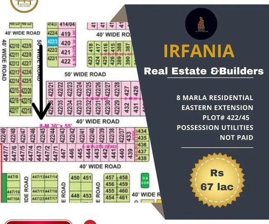 8 Marla Bahria Orchard Phase 1 Residential plot for sale