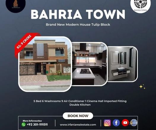 Brand New Beautifull House For Sale in Bahria Town Lahore