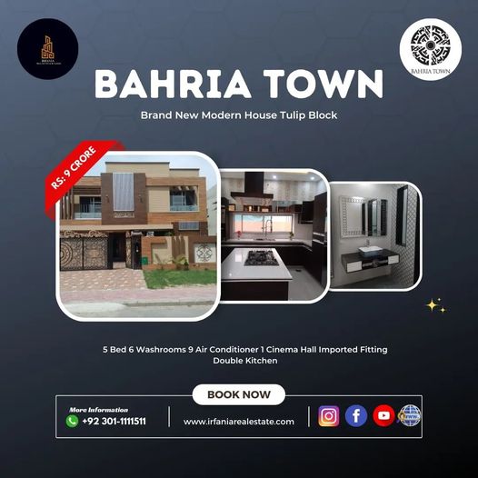 Brand New Beautifull House For Sale in Bahria Town Lahore