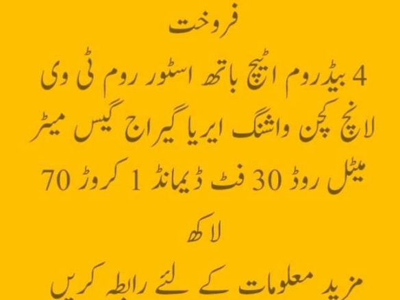 12 Marla House For Sale Cenal Road Rahim Yar Khan