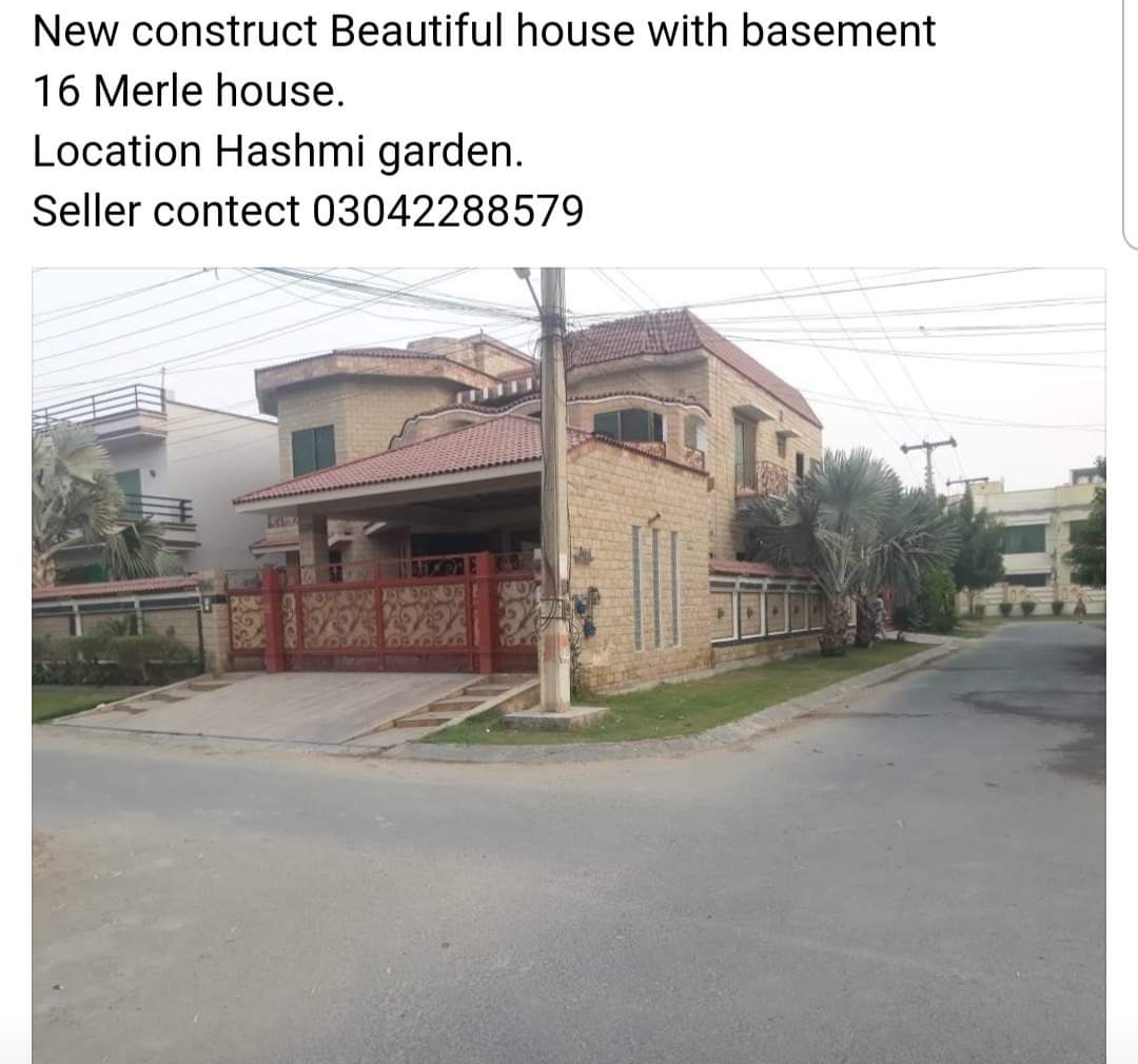 House for sale 16 marla hashmi garden Bahawalpur