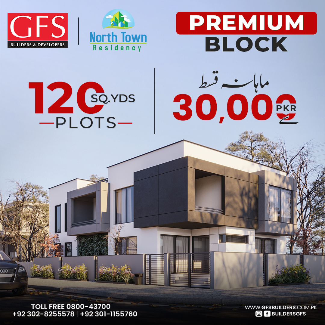 120 Sq Yds Residential Plot For Sale In North Town Karachi