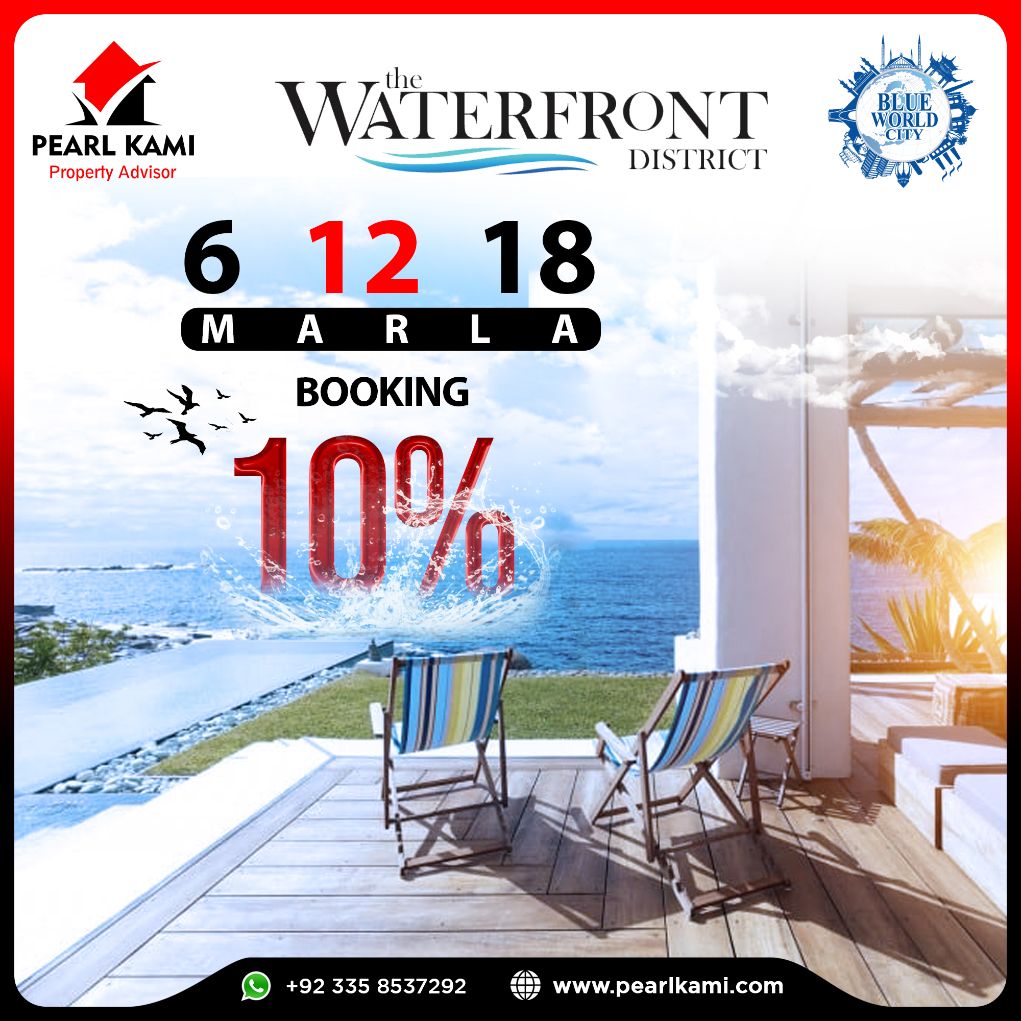 18 Marla Residential Plot For Sale Blue World City Islamabad