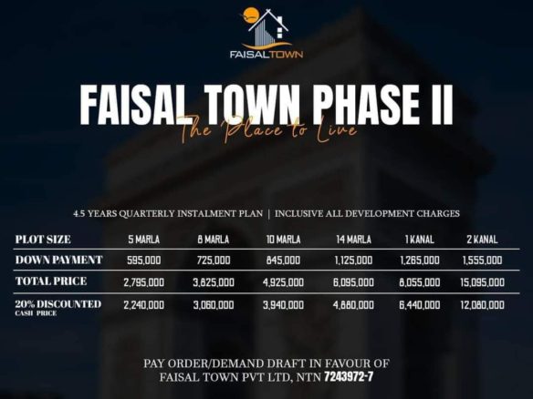 2 Kanal Residential Plot For Sale In Faisal Town Islamabad
