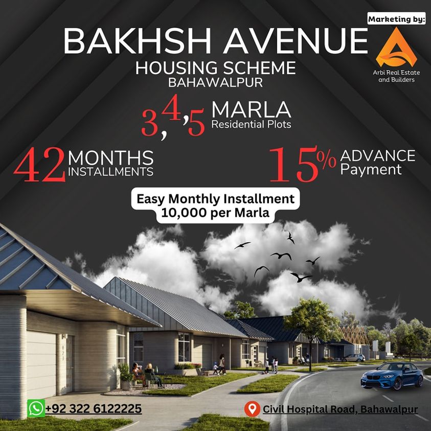 3 Marla Residential Plot For Sale Bakhsh Avenue Bahawalpur