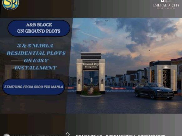 3 Marla Residential Plot For Sale City Housing Scheme Lahore