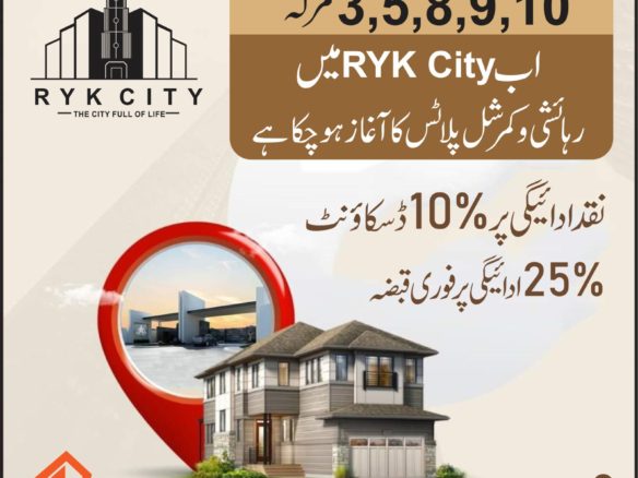 5 Marla Commercial Plot For Sale City Housing Rahim Yar Khan