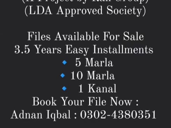 1 Kanal Plot For Sale Green Palms Lahore