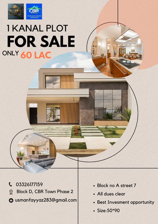 1 Kanal Plot For Sale Rawalpindi