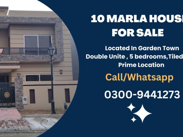 10 Marla House For Sale Garden Town Lahore