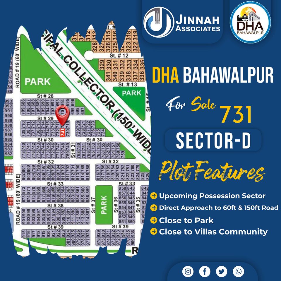 10 Marla Plot For Sale Phase 1 DHA Bahawalpur