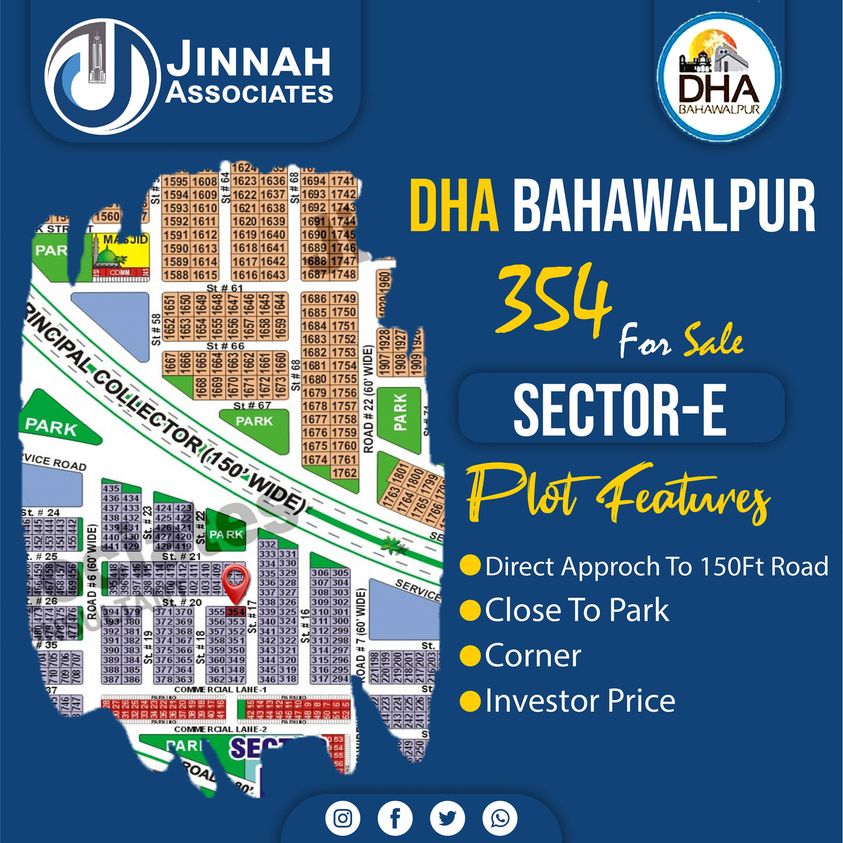 10 Marla Plot For Sale Sector E DHA Bahawalpur