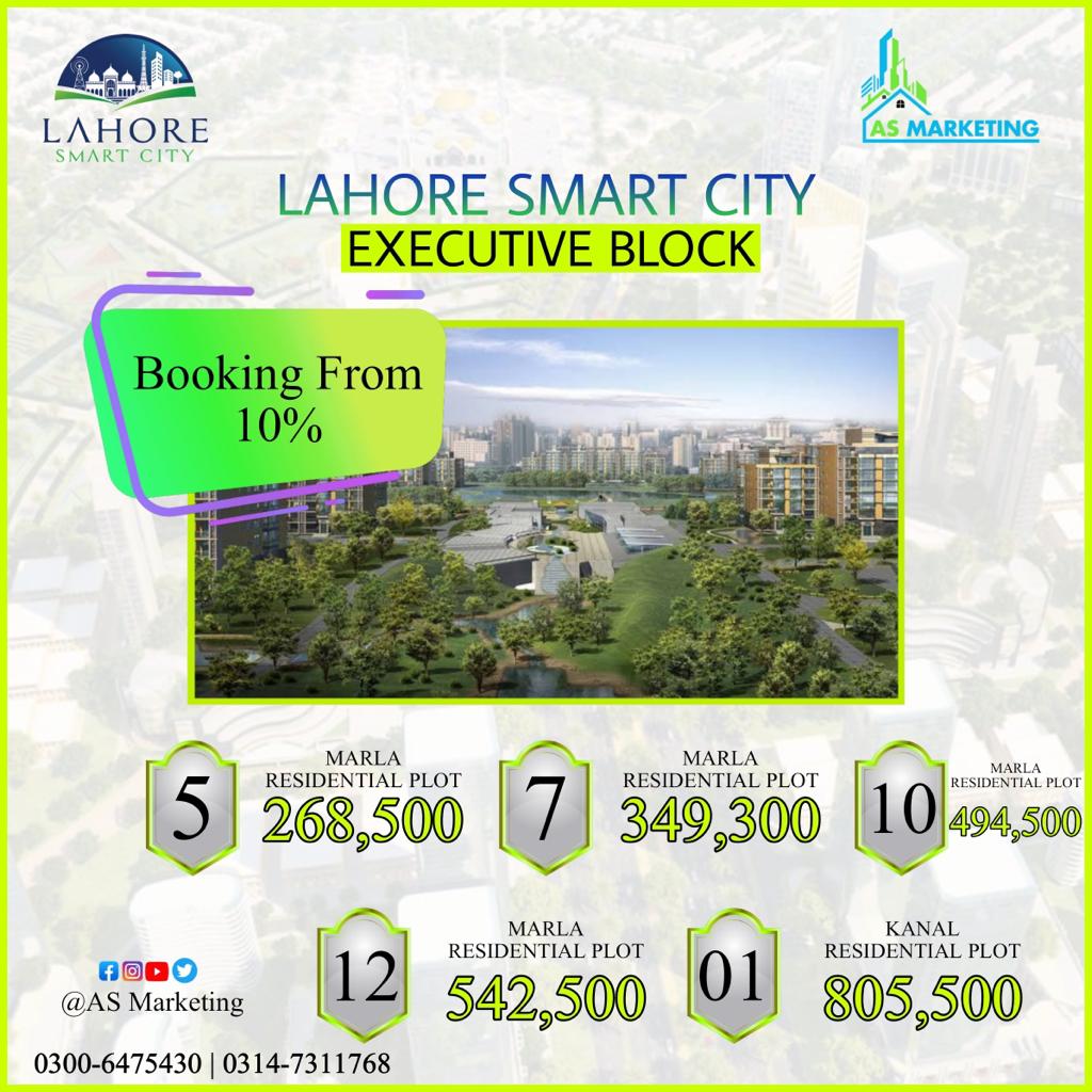 12 Marla Plot For Sale Smart City Lahore