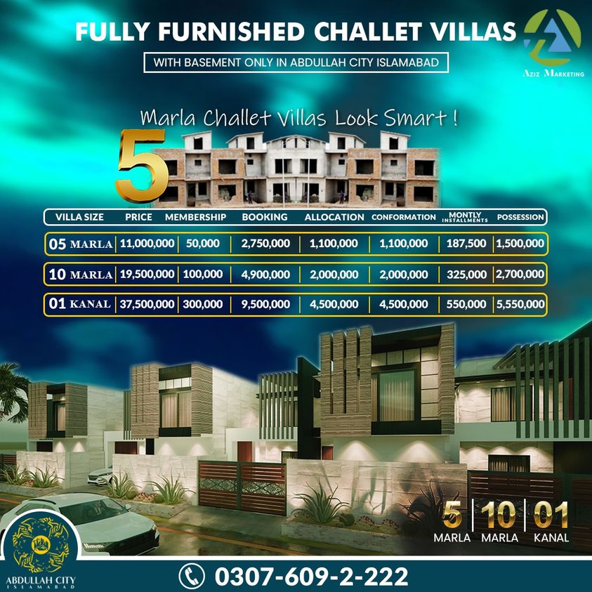 5 Marla Plot For Sale Abdullah City Islamabad