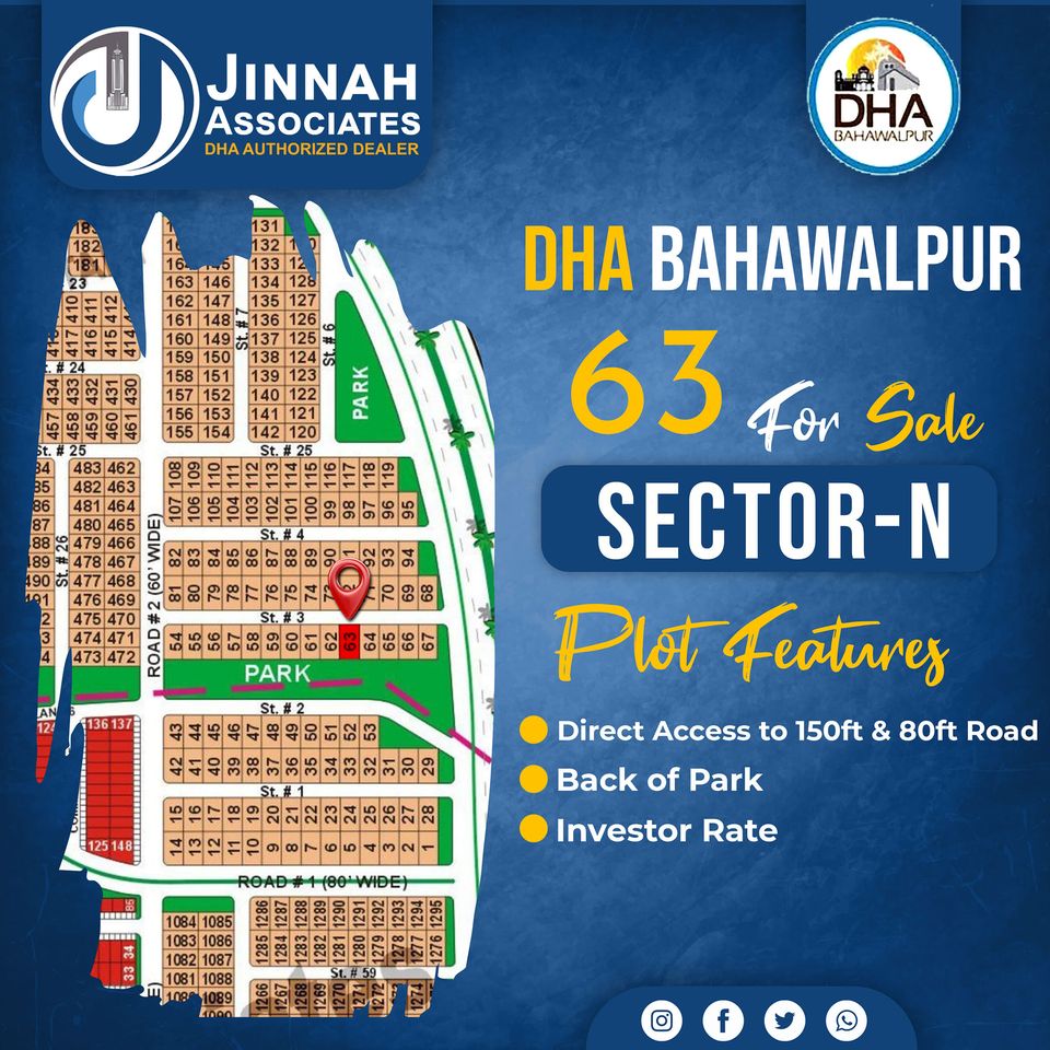 8 Marla Plot For Sale Phase 1 DHA Bahawalpur